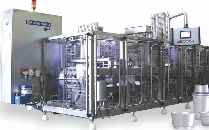 Bisignano Linear cup filling machine DLBc