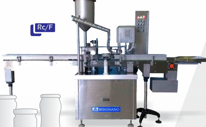 Bisignano Glass jar filling and capping machine Rc/F