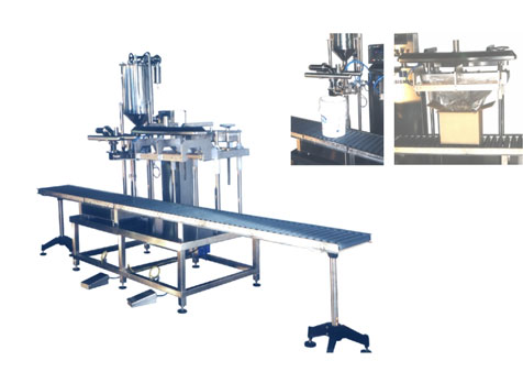 Automatische gewichtvuller voor emmers, kratten en kartonnen dozen BA 25